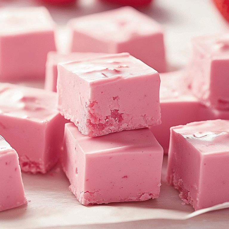 2 Ingredient Strawberry Fudge