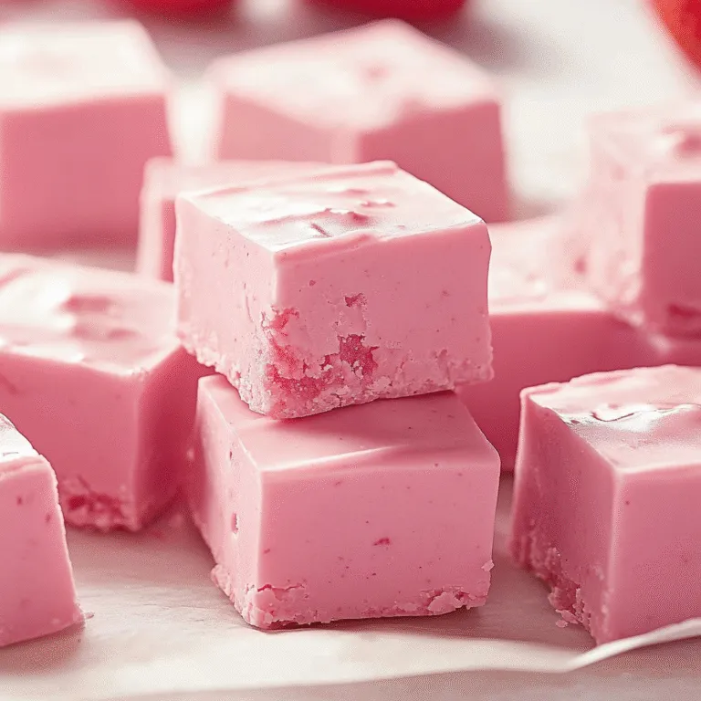 2 Ingredient Strawberry Fudge