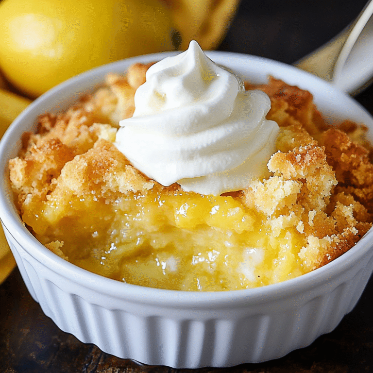 4-Ingredient Lemon Cream Cheese Dump Cake