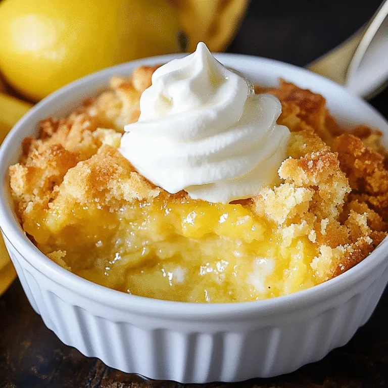 4-Ingredient Lemon Cream Cheese Dump Cake