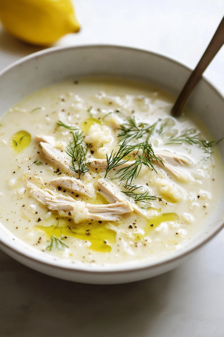 Greek Lemon Chicken Soup