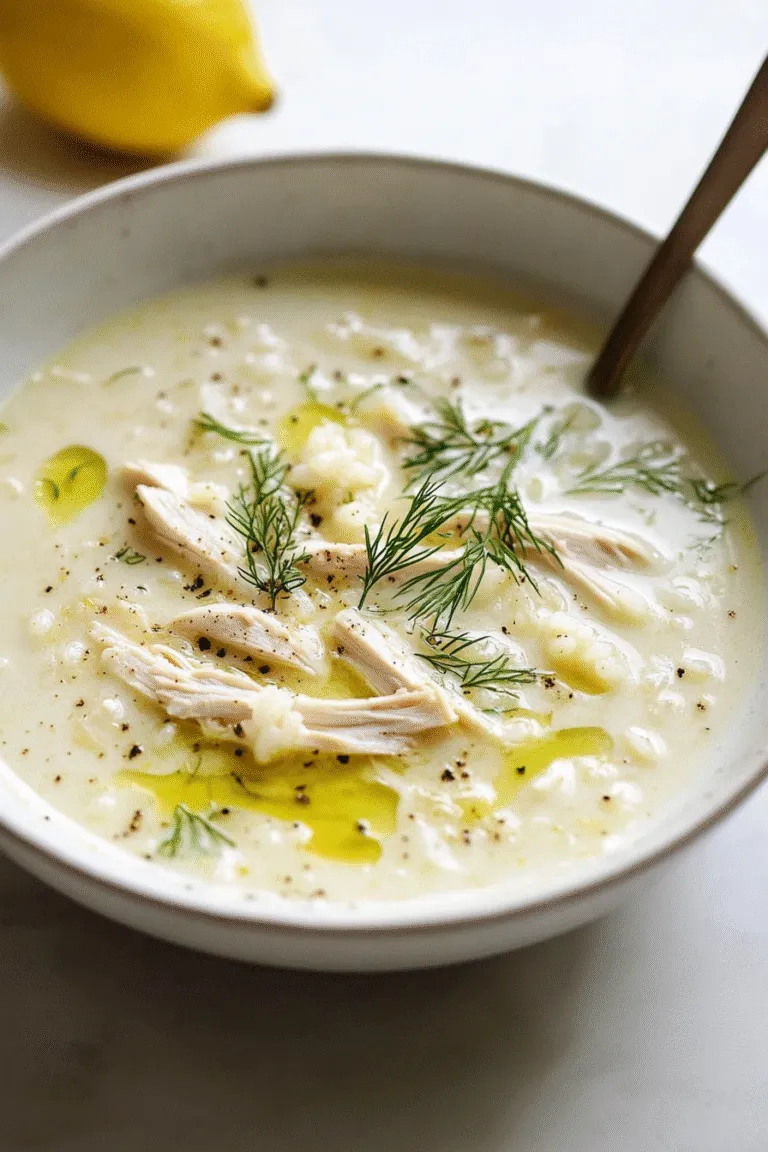 Greek Lemon Chicken Soup