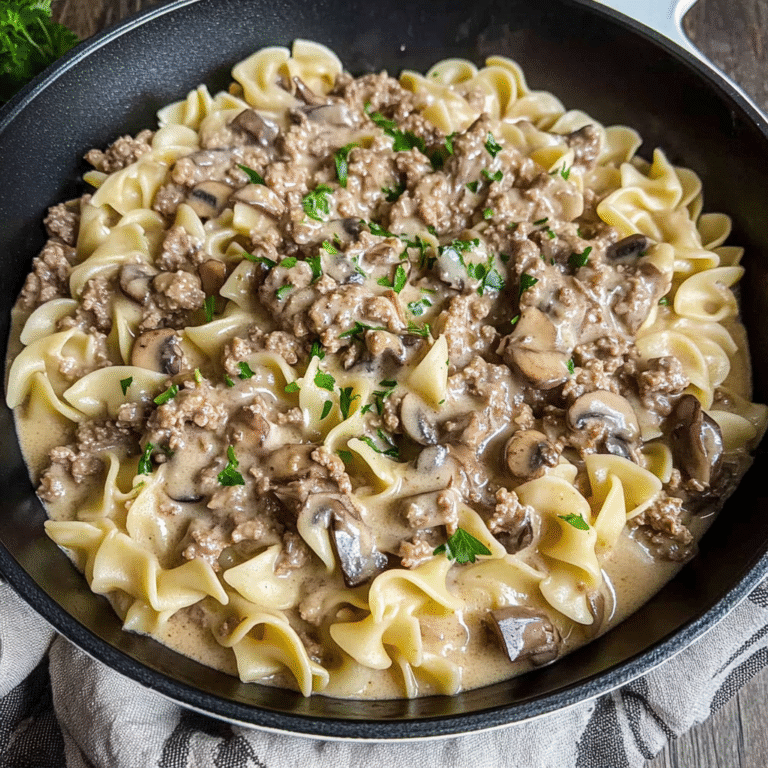 Ground Beef Stroganoff