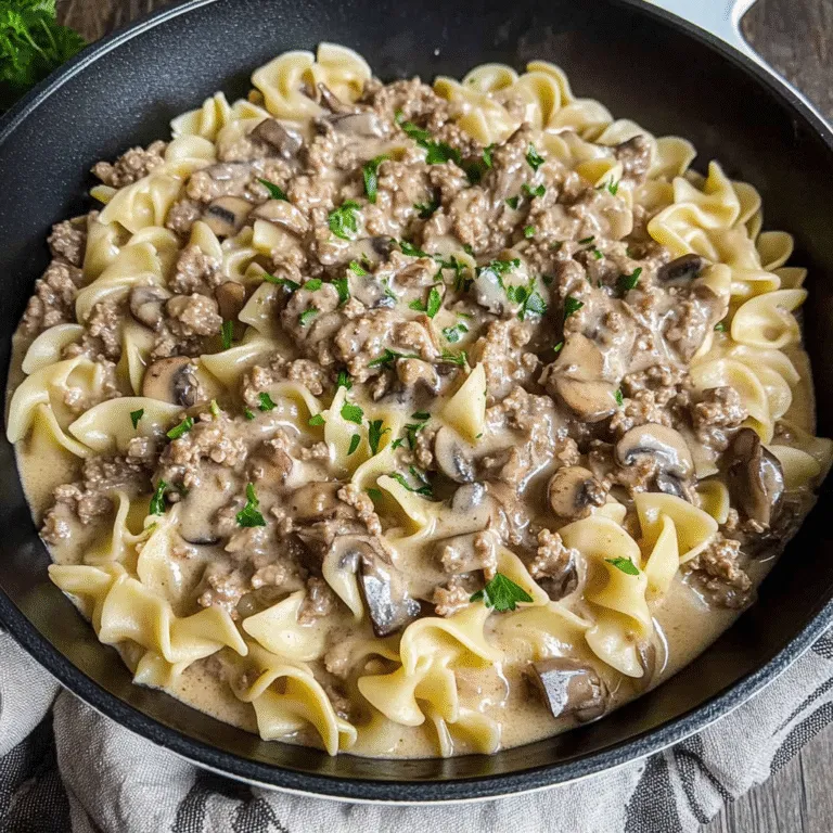 Ground Beef Stroganoff