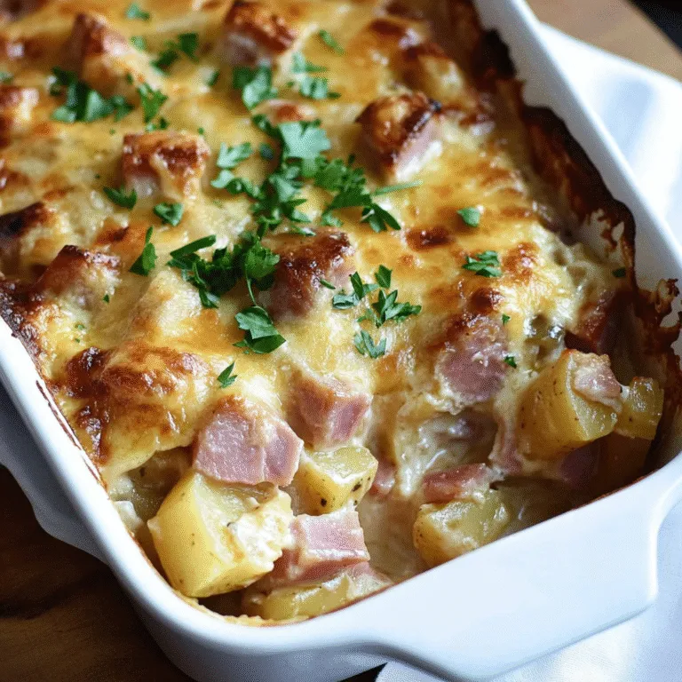 Ham and Potato Au Gratin