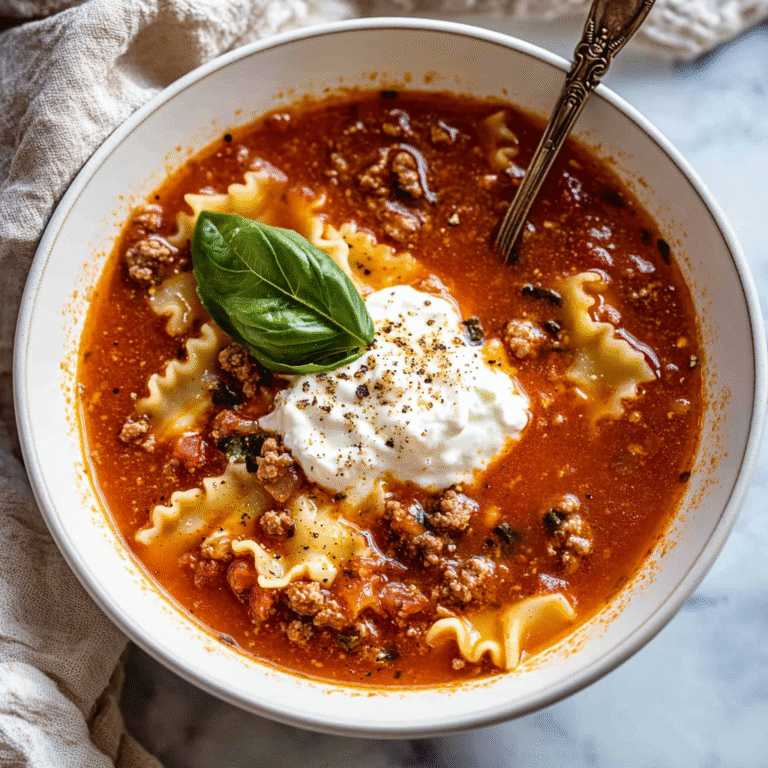 Lasagna Soup