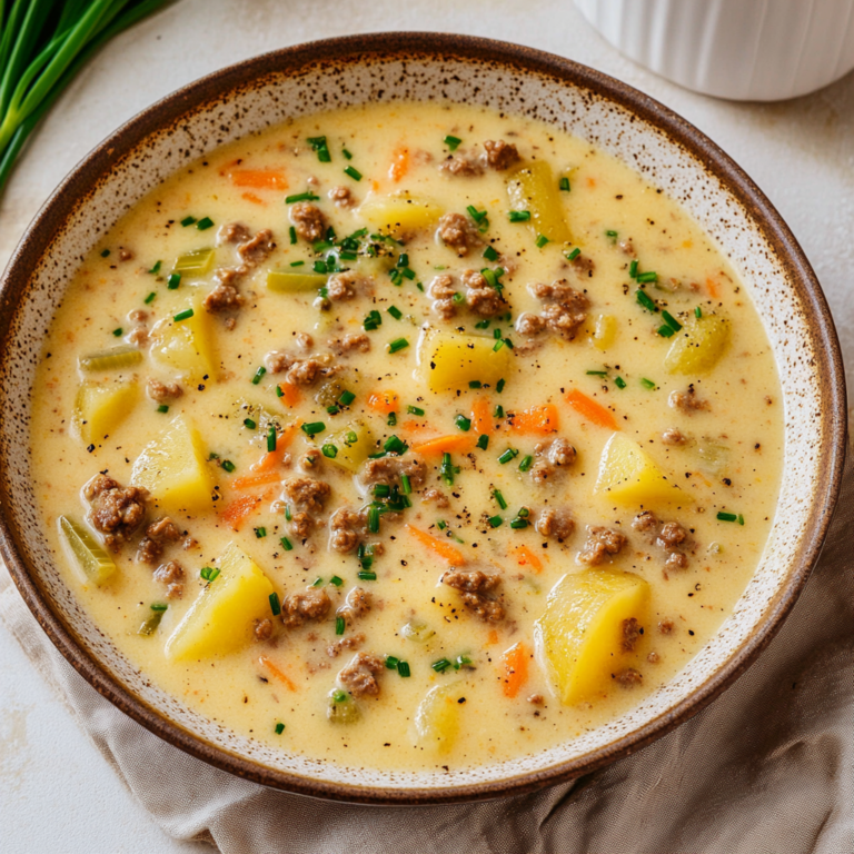 Cheeseburger Soup Recipe