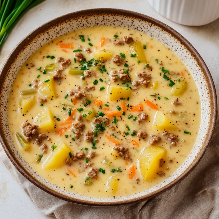 Cheeseburger Soup Recipe
