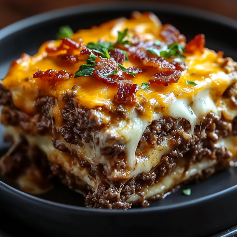 Cheesy Loaded Meatloaf Casserole