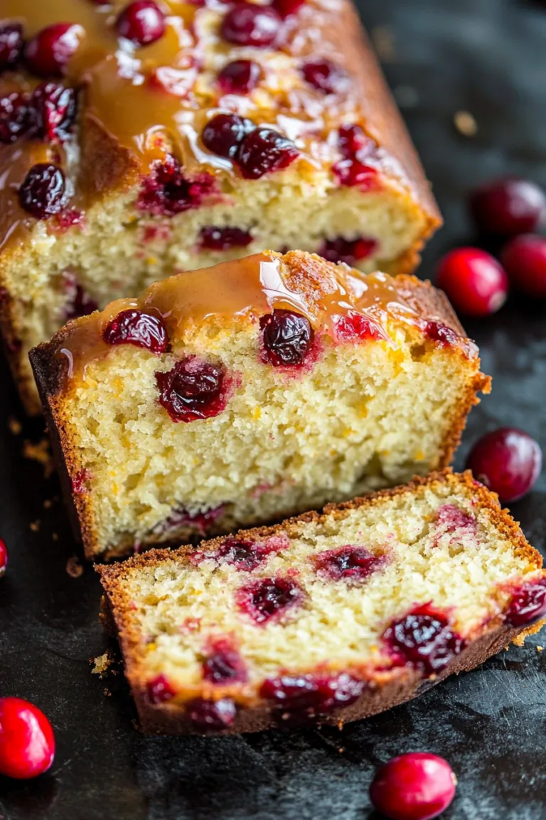 Cranberry Bread With Orange Glaze