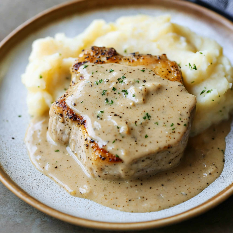 Creamy Ranch Slow Cooker Pork Chops