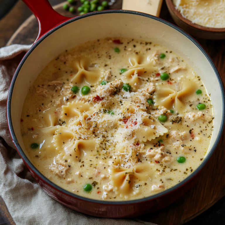 One Pot Creamy Italian Ground Chicken Soup