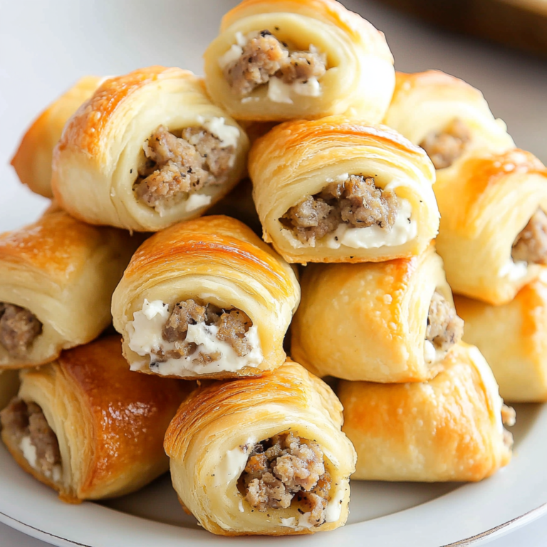 Creamy Sausage-Stuffed Crescent Rolls