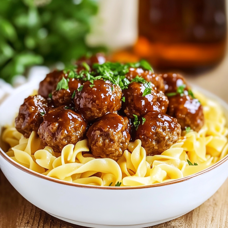 Easy Slow Cooker Salisbury Steak Meatballs