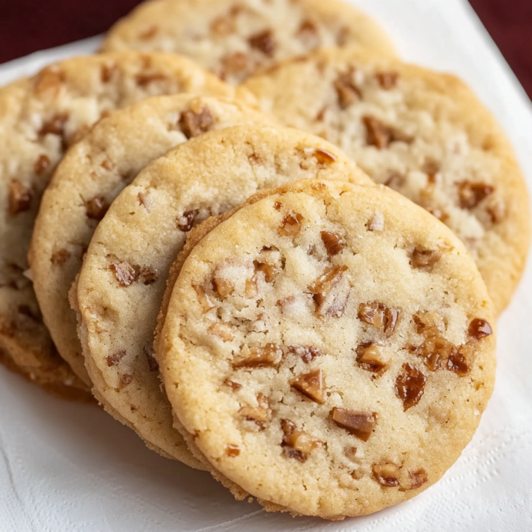 Buttery Toffee Icebox Cookies