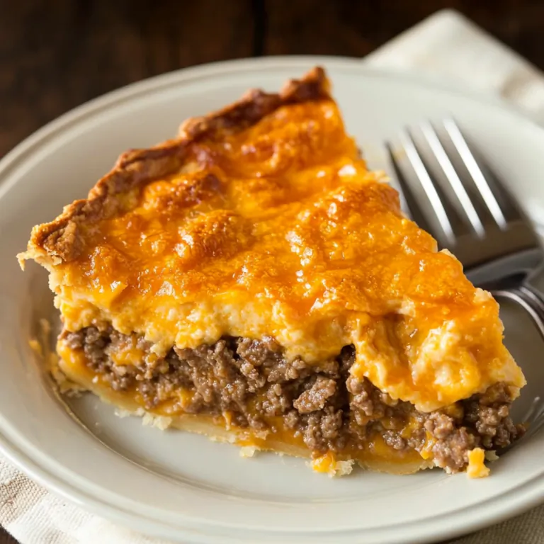 Impossible Cheeseburger Pie