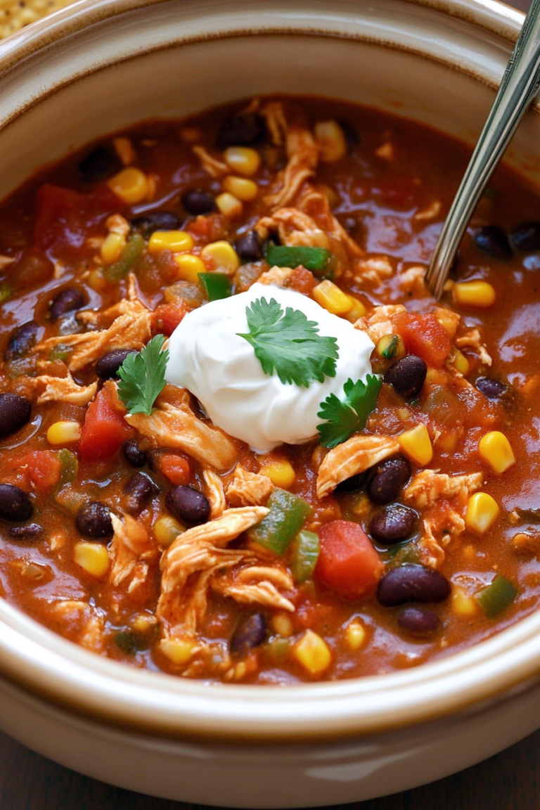 Slow Cooker Chicken Chili