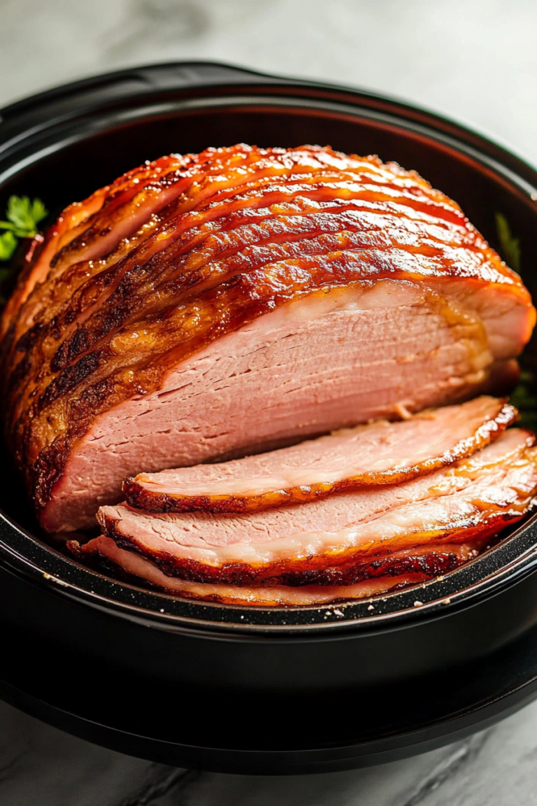 Slow Cooker Honey Glazed Ham