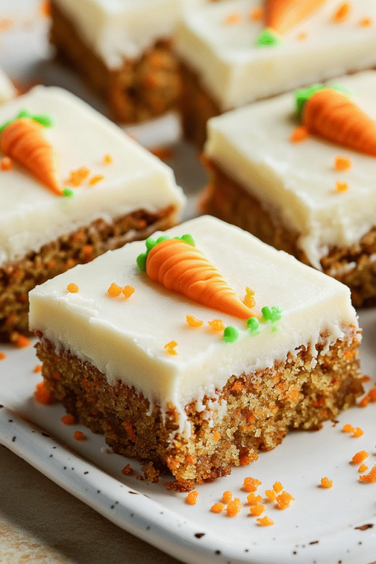 Carrot Cake Bars with Cream Cheese Frosting