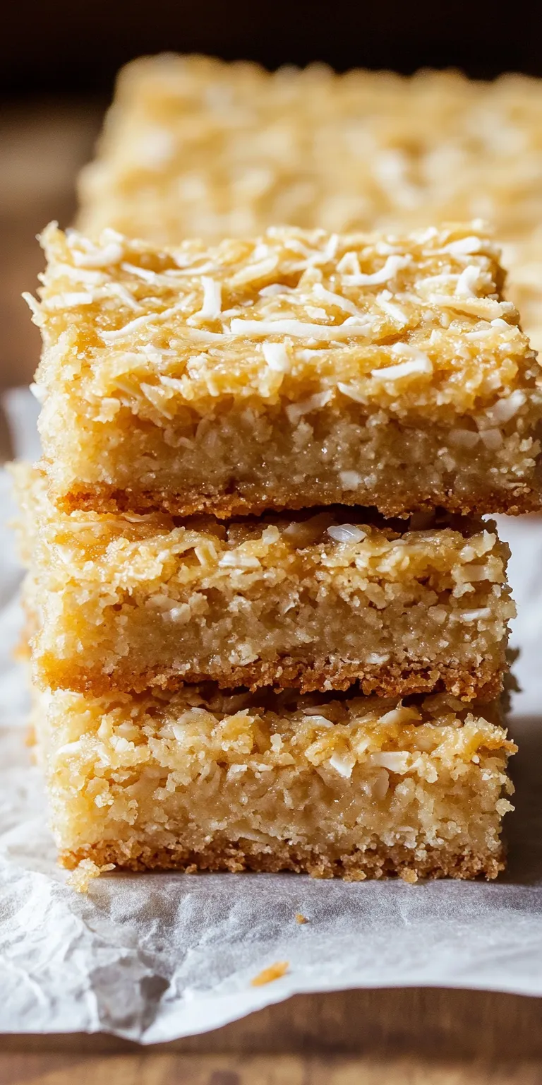 Chewy Coconut Bars