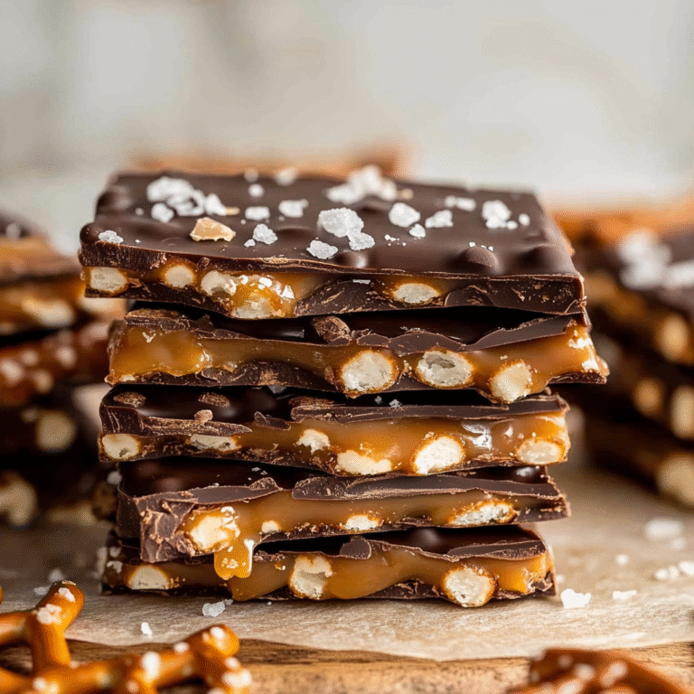Chocolate Caramel Pretzel Bark