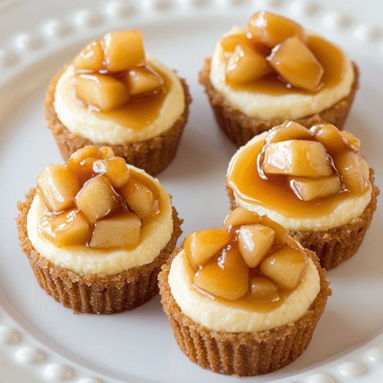 Mini Apple Caramel Cheesecake Treats