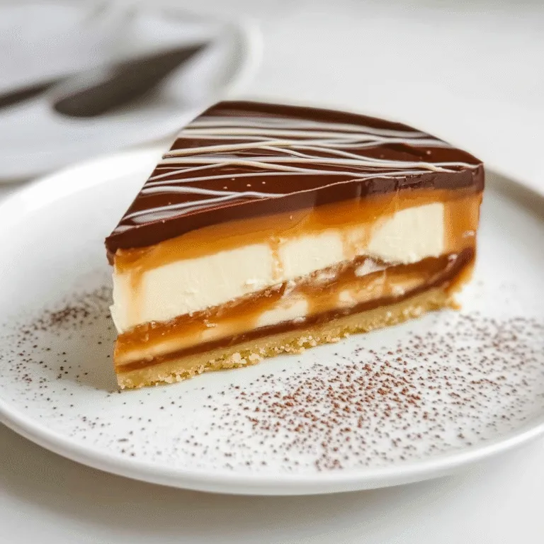 No-Bake Millionaire Cheesecake