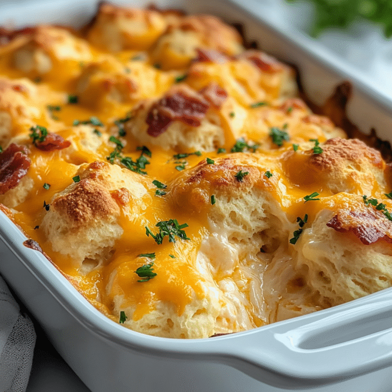 Chicken Bubble Biscuit Bake Casserole