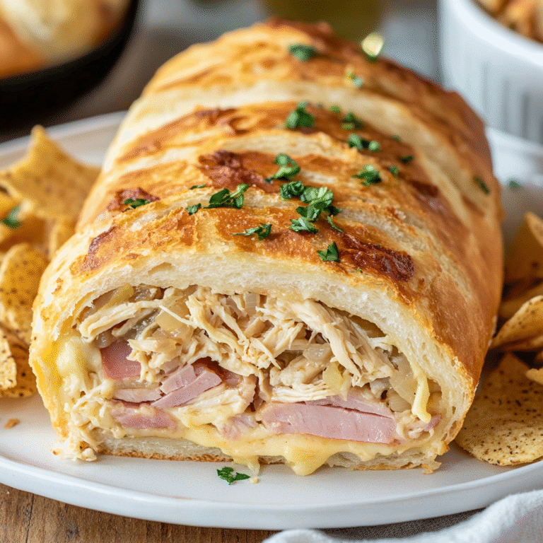 Chicken Cordon Bleu Stromboli