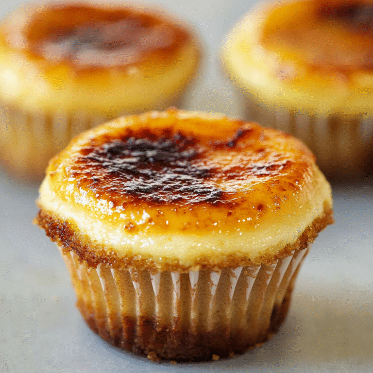 Creme Brûlée Cheesecake Cupcakes