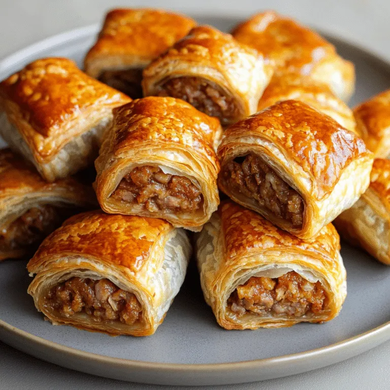 French Onion Sausage Rolls