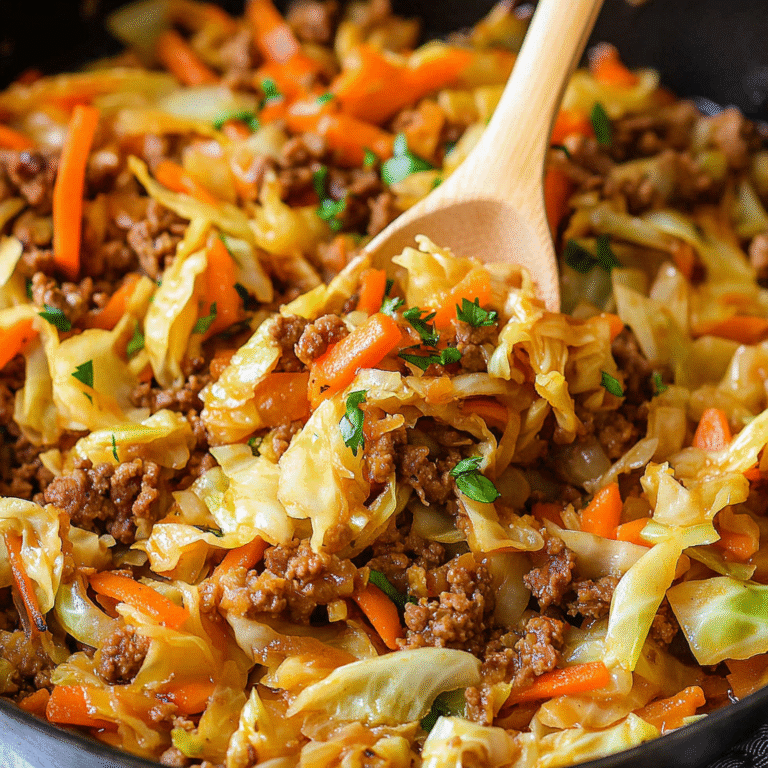 Ground Beef and Cabbage