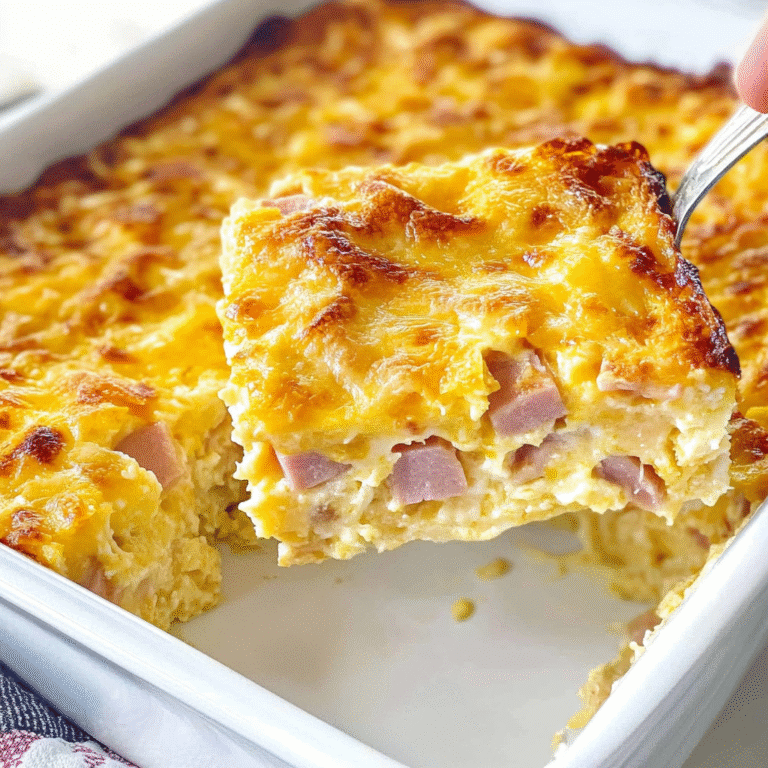 Ham and Cheese Breakfast Casserole