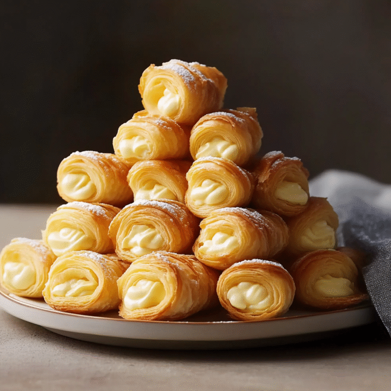 Italian Cream Stuffed Cannoncini