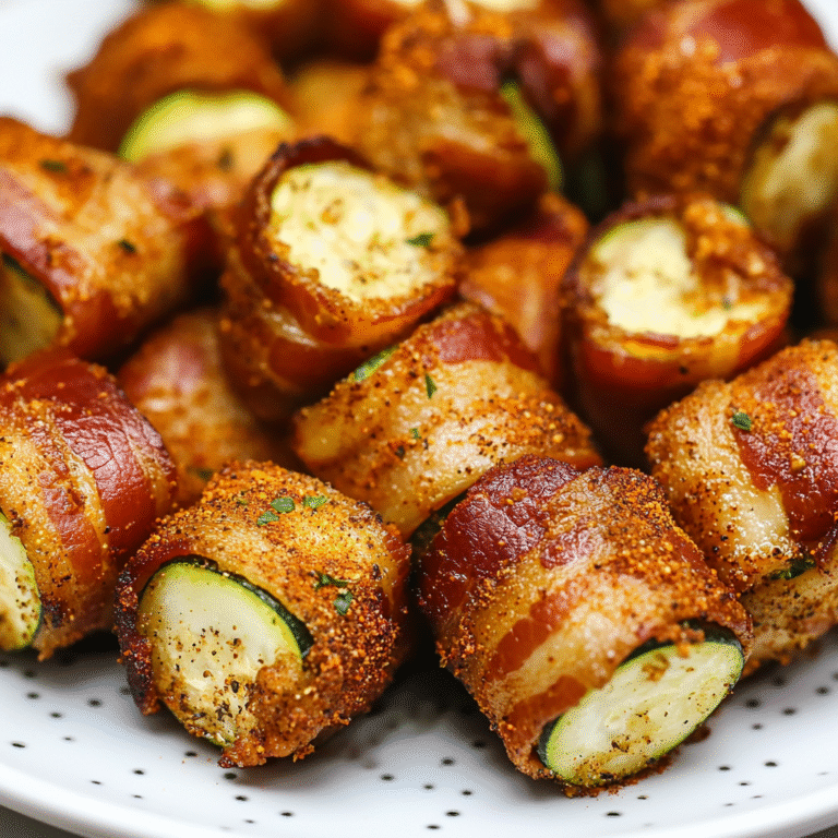 Crispy Bacon-Wrapped Zucchini Bites