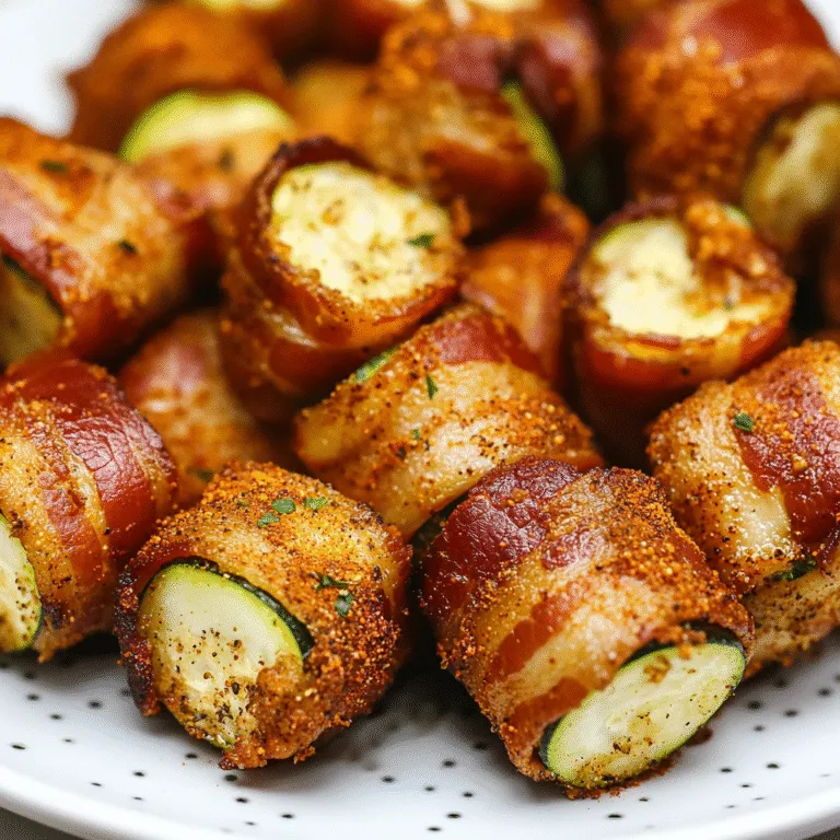 Crispy Bacon-Wrapped Zucchini Bites