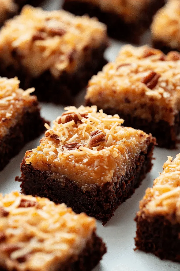 German Chocolate Brownies