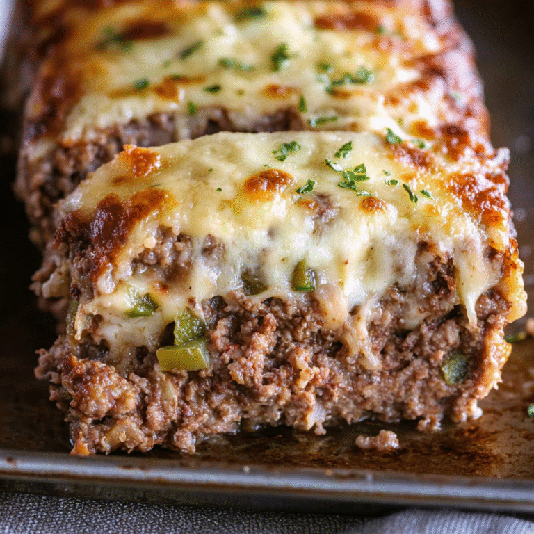 Philly Cheesesteak Meatloaf