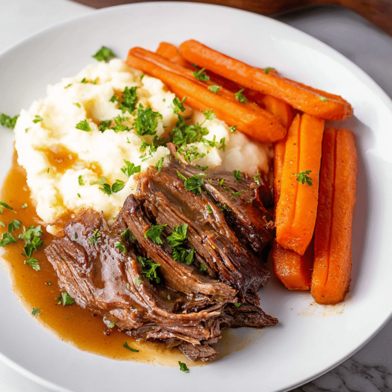 Slow Cooker Chuck Roast with Veggies