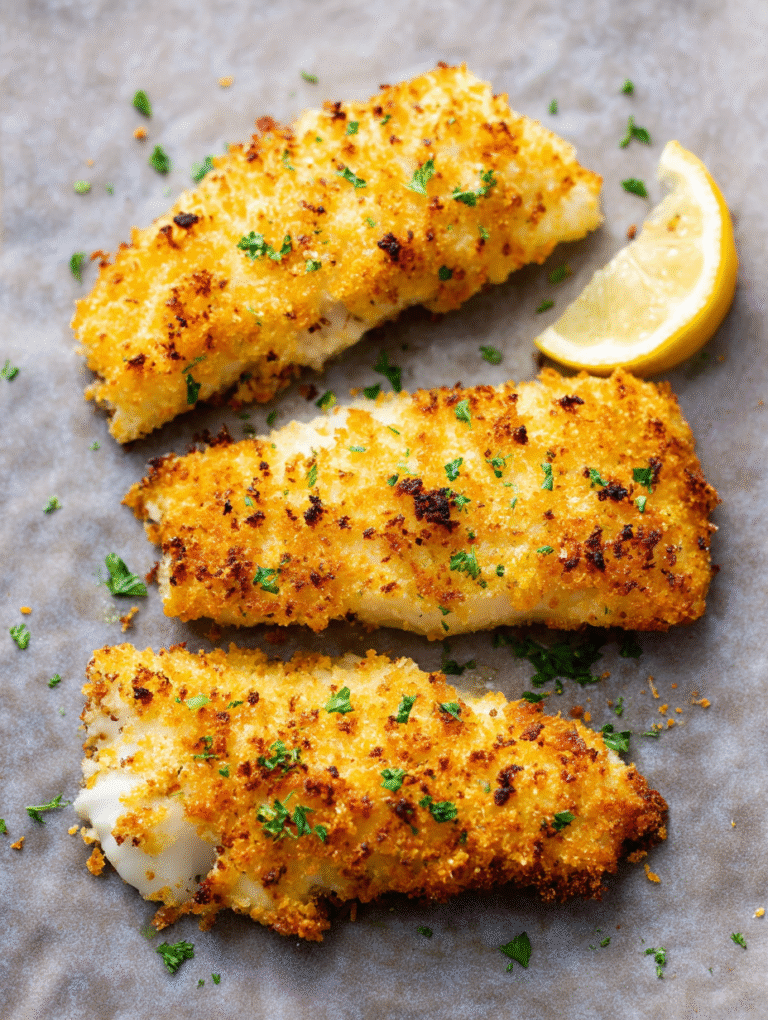Zesty Lemon-Parmesan Air Fryer Cod