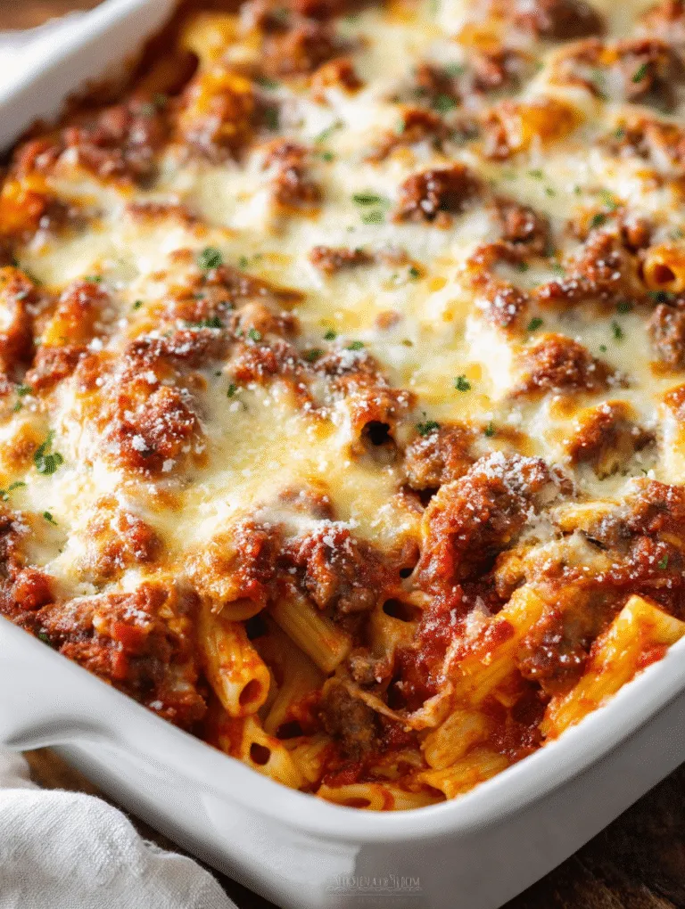 45-Minute Baked Ziti with Sausage and Ricotta