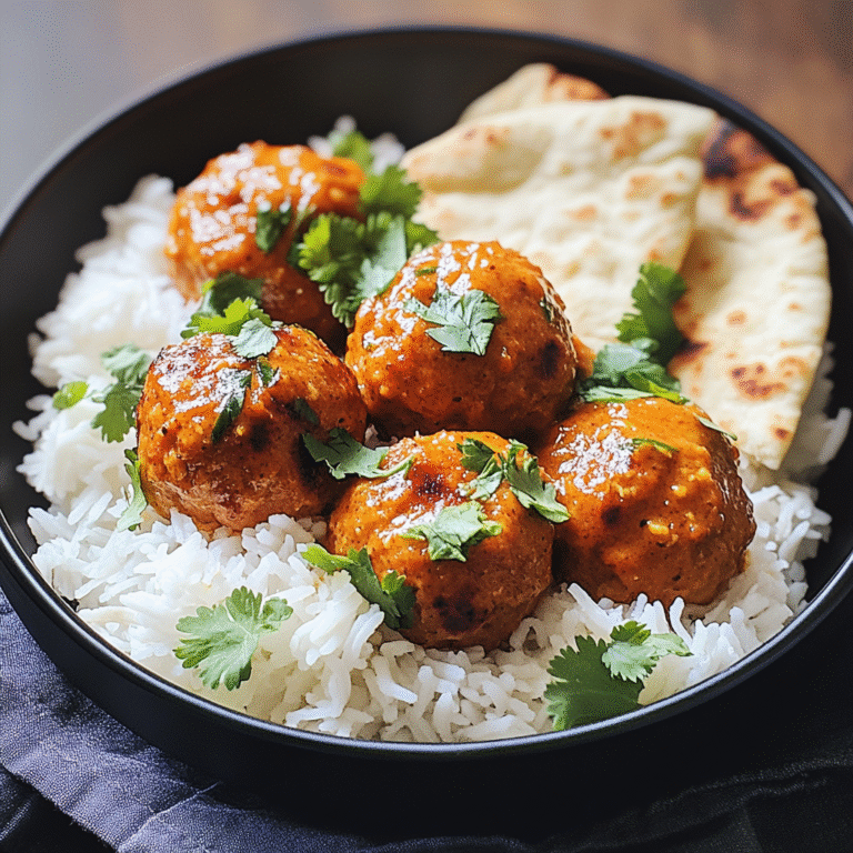 30 Minute Butter Chicken Meatballs