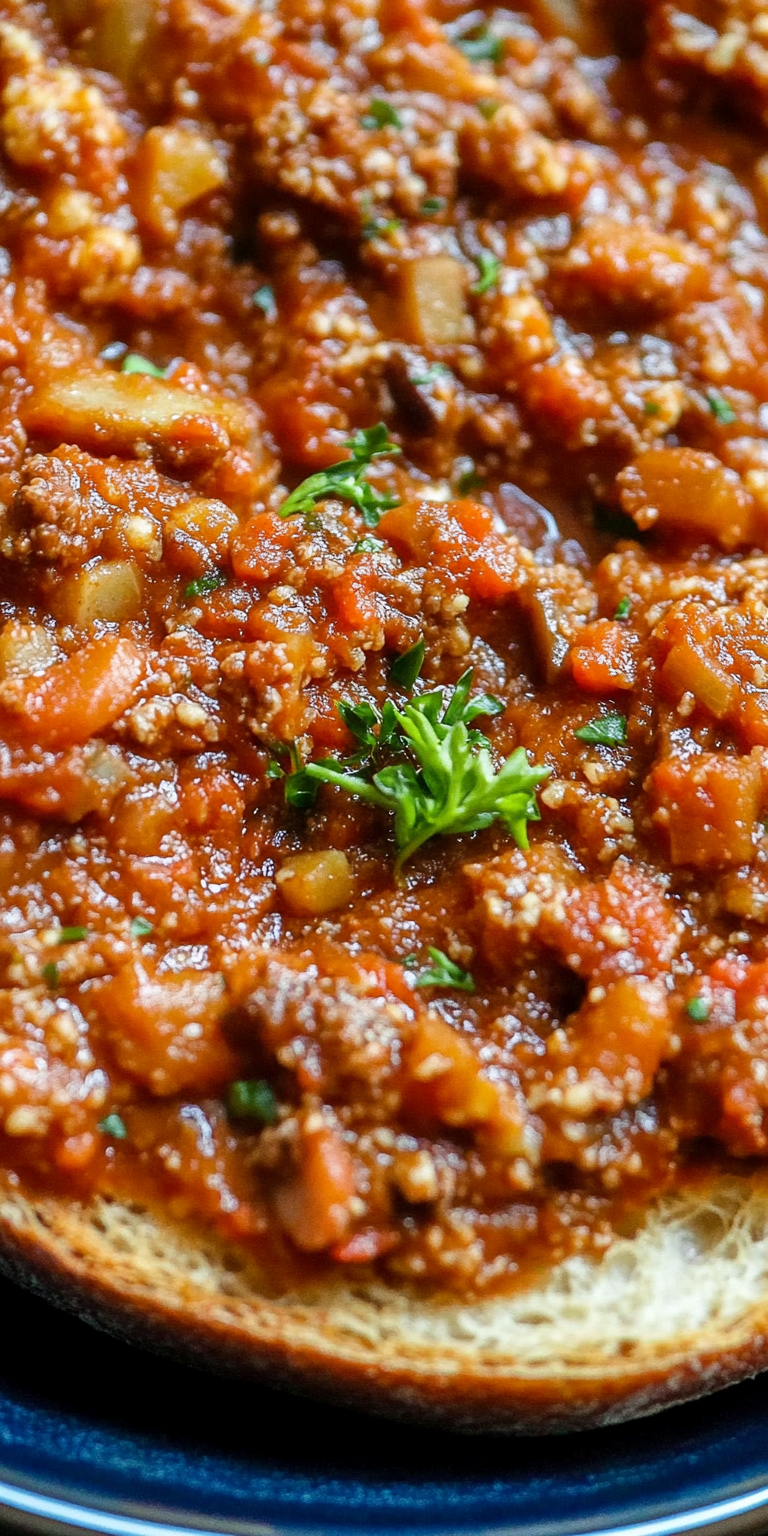 Autumn Vegetable Bolognese in the Slow Cooker