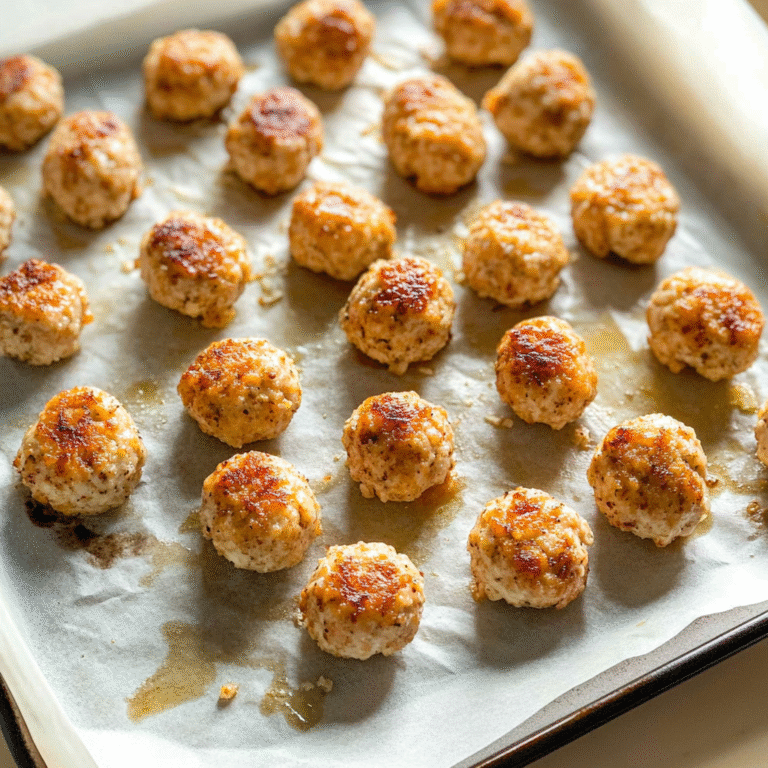 Baked Keto Chicken Meatballs