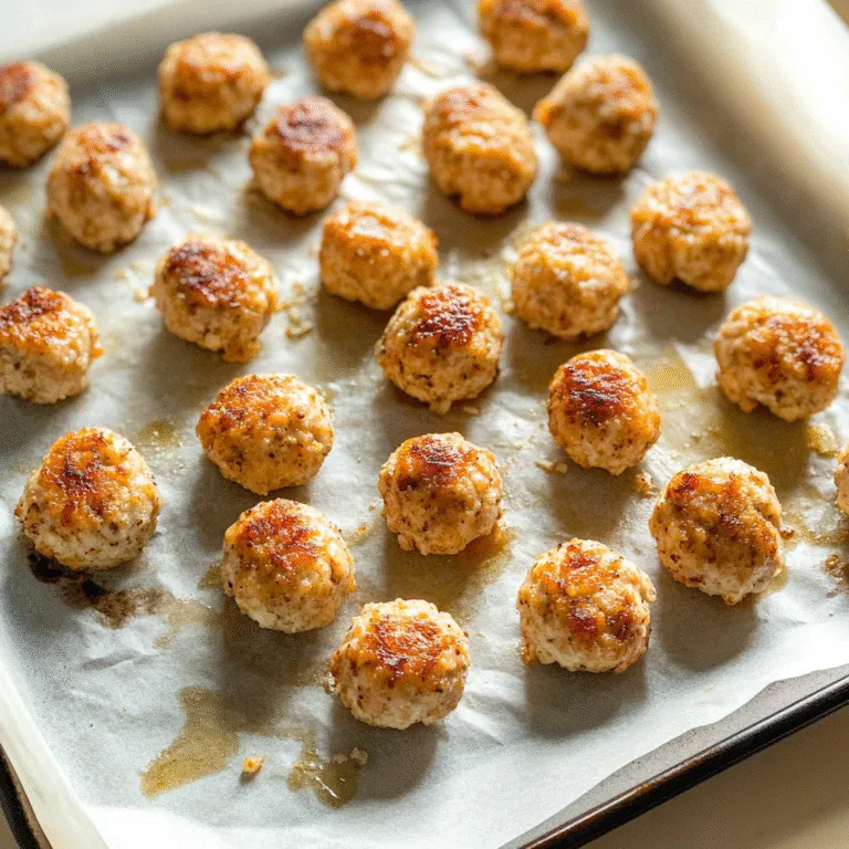 Baked Keto Chicken Meatballs