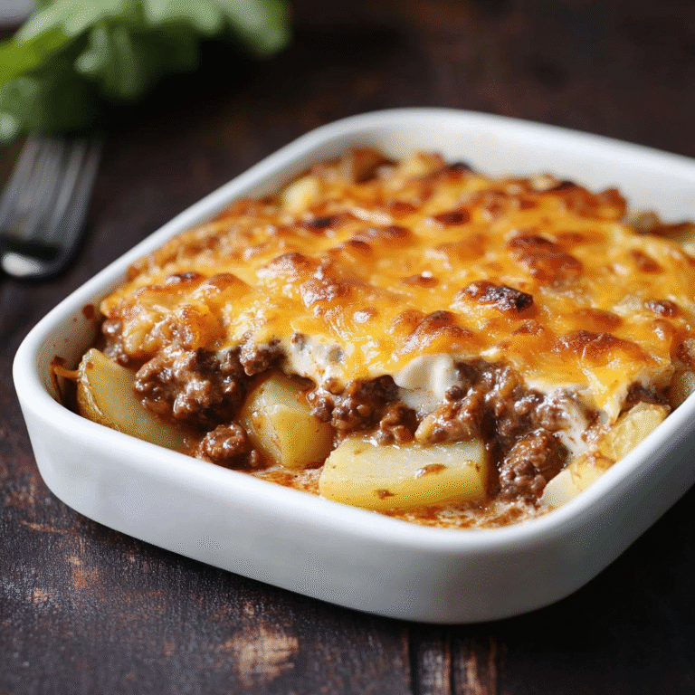Beef and Potato Bake Casserole