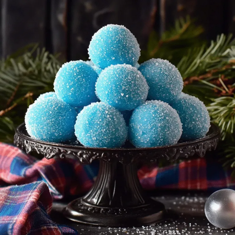 Blue Christmas Truffles