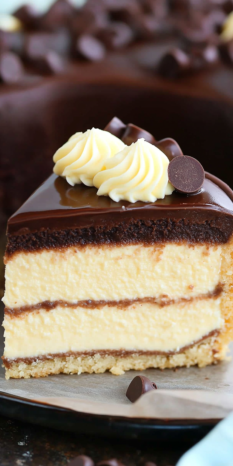 Boston Cream Pie Cheesecake