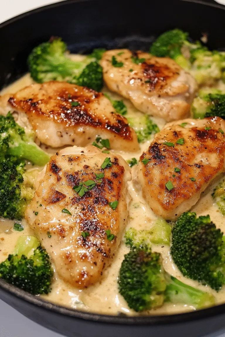 Cast Iron Chicken with Broccoli and Ranch