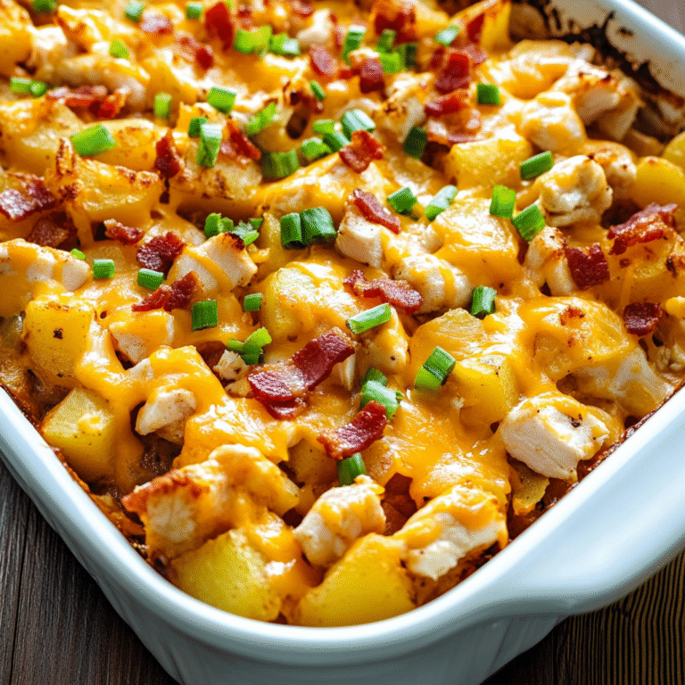 Chicken Bacon Ranch Casserole With Potatoes